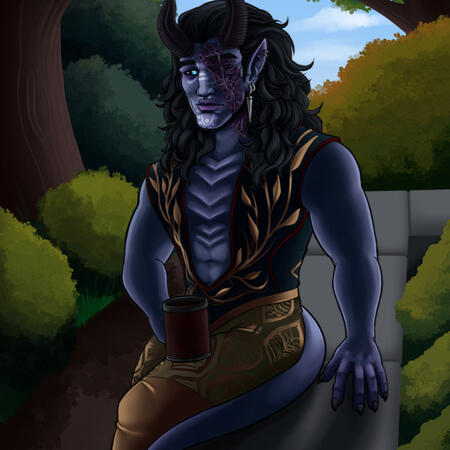 Half-Body Shaded Detailed Background Half-Body Shaded Detailed Background