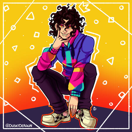 Fullbody Shaded Simple Background